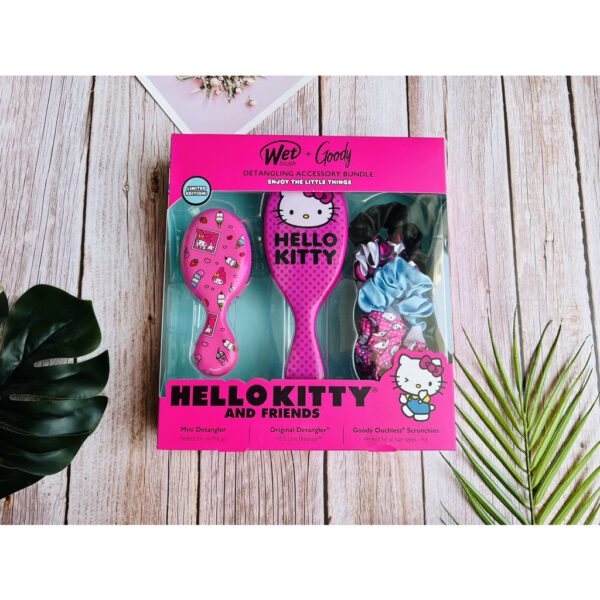 LƯỢC GỠ RỐI WETBRUSH PHIÊN BẢN HELLO KITTY CHÍNH HÃNG MỸ NGUYÊN SET TRỌN BỘ