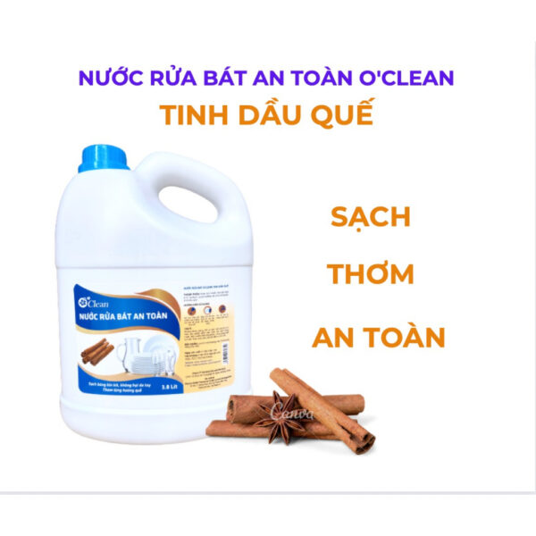 ƯU ĐIỂM CỦA NƯỚC RỬA CHÉN TINH DẦU QUẾ